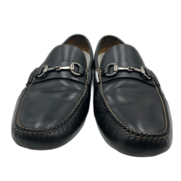 Peter Millar Men's Black Leather Slip On Loafers Driving Shoes Size 11.5M Brazil - Picture 6 of 13